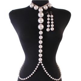 Body Chain Pearls Set