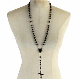 Stainless Steel Rosary Necklace