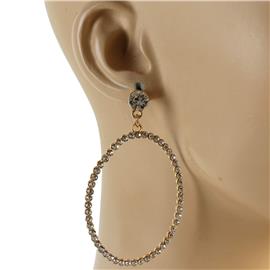 Crystal Oval Earring