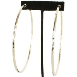 ""1.00" Metal Clip-On Hoop Earring "