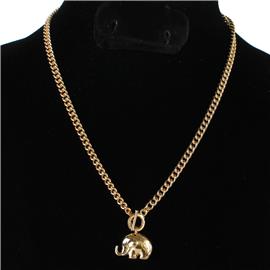 Metal Elephant Necklace