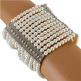Pearl Casting Stones Bracelet
