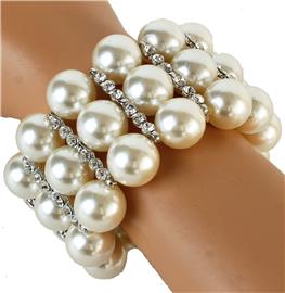 Layereds Pearls Stones Bracelet