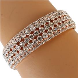 Rhinestone Pave Cuff Bangle