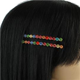Rhinestone 2 Pcs Hair Pin