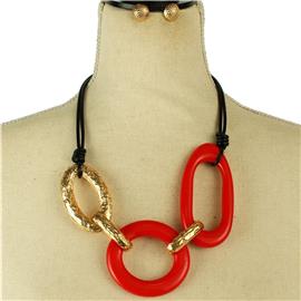 Fashion Oval Necklace Set