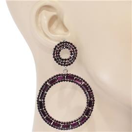 Crystal Round Earring