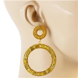 Crystal Round Earring