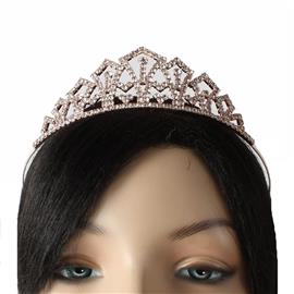 Rhinestones Geometric Tiara