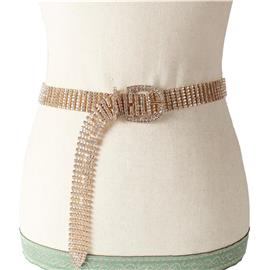 7 Line Rhinestone Belt