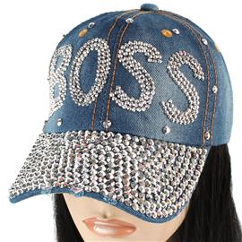 Rhinestone BOSS Cap