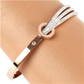 Stainless Steel Cz Bangle