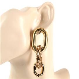 Stone Chain Earring