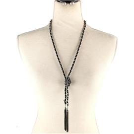 Long Tied Necklace Set