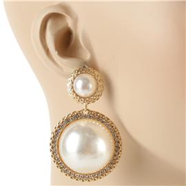 Pearl Round Earring