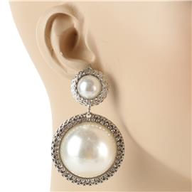 Pearl Round Earring
