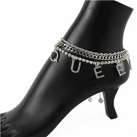 Queen  Multy Layered Anklet