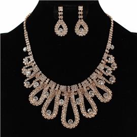 Rhinestones Necklace Set