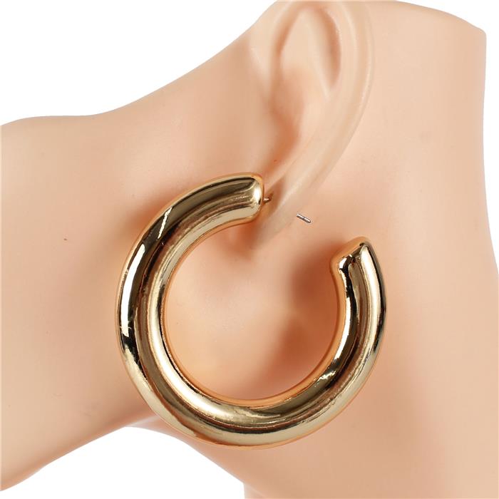55 MM Thick Hoop Earring