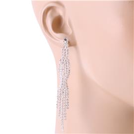 Rhinestones Long Earring