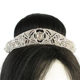 Rhinestones Flower Tiara