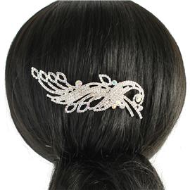 Swirl Rhinestone Hair Comb