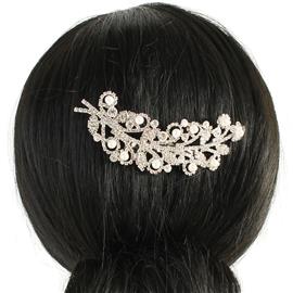 Pearl Flower Hair Comb