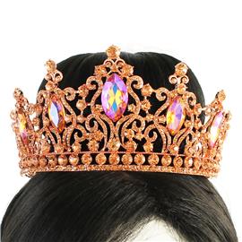 Rhinestones Teardrop Crown