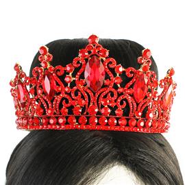 Rhinestones Teardrop Crown