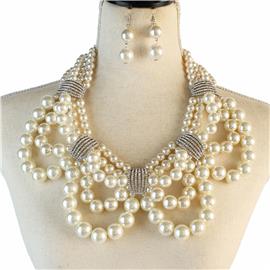 Fashion Pearl Necklace Set