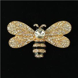 Crystal Bee Brooch