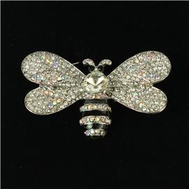 Crystal Bee Brooch