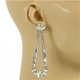 Stones Triangle Earring