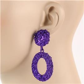 Oval Casting Earring