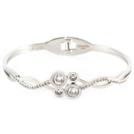 Stainless Steel Round Swirl Bangle