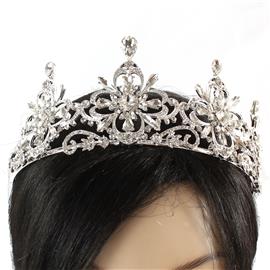 Crystal Flower Crown Tiara