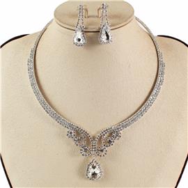 Rhinestones Necklace Set