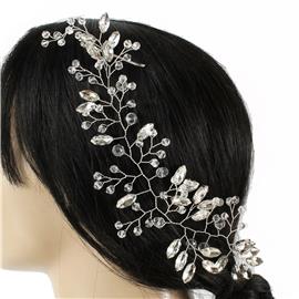 Crystal Beads Wired Hair Pin