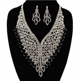 Rhinestones Crystal Necklace Set