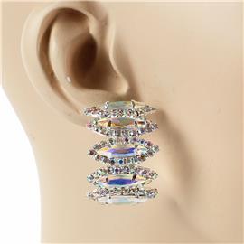 Crystal Hoop Earring