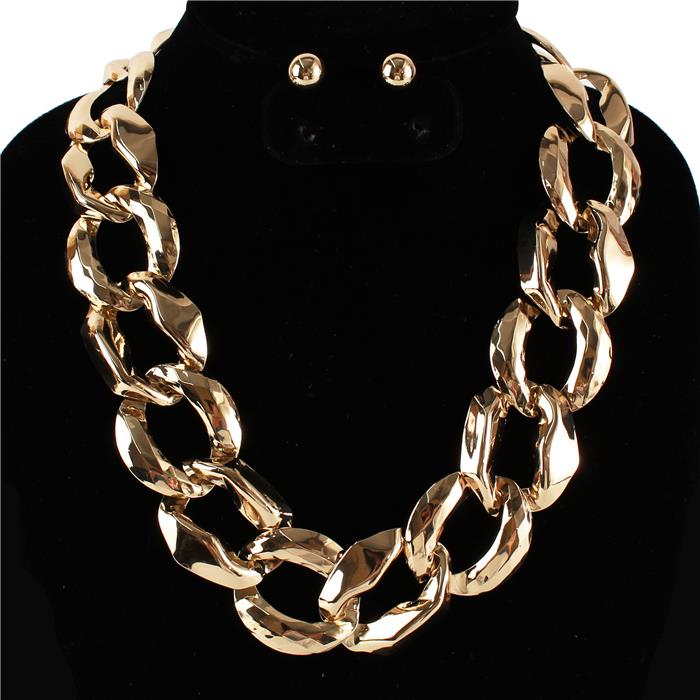 Fashion Link Chain Necklace Set