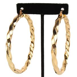 Metal Twist Hoop Earring