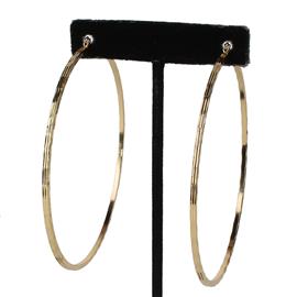 Metal Strip Hoop Earring