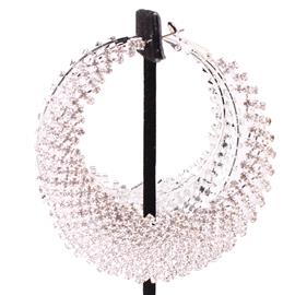 Rhinestones Hoop Earring