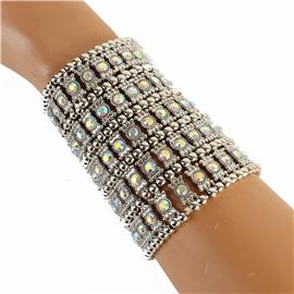 Crystal Metal Stretch Bracelet