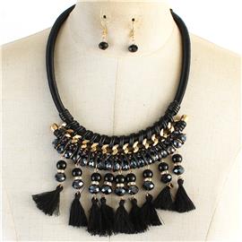 Fashion MultiTassels Necklace Set