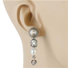 Pearl Crystal Earring
