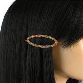 Rhinestone Oval Hair Pin