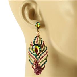 Crystal Peacock Earring