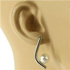 Stainless Steel Pearl Earring